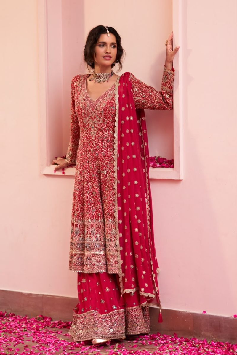 Gulkayra Saira Real Georgette Handwork Designer Salwar Kameez Collection — Wholesale Salwar Suits, Gulkayra wholesale from Surat — view 7