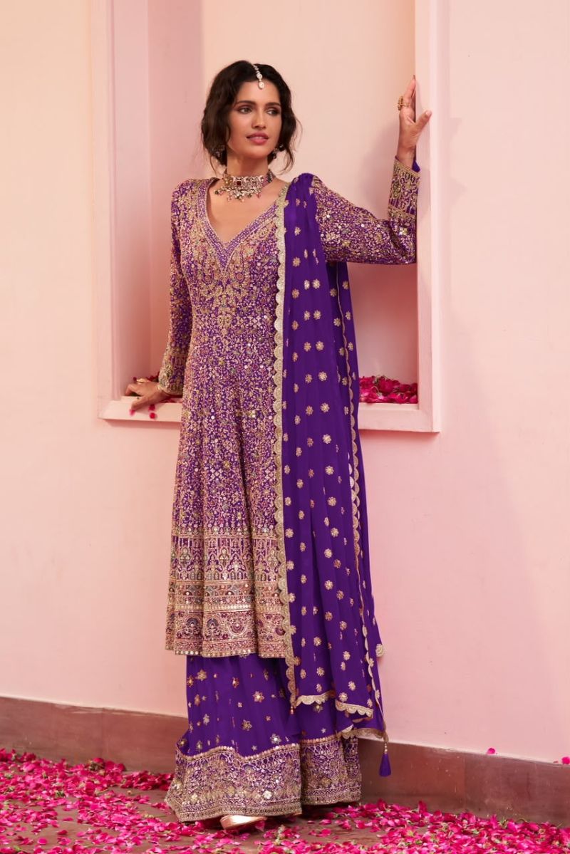 Gulkayra Saira Real Georgette Handwork Designer Salwar Kameez Collection — Wholesale Salwar Suits, Gulkayra wholesale from Surat — view 6