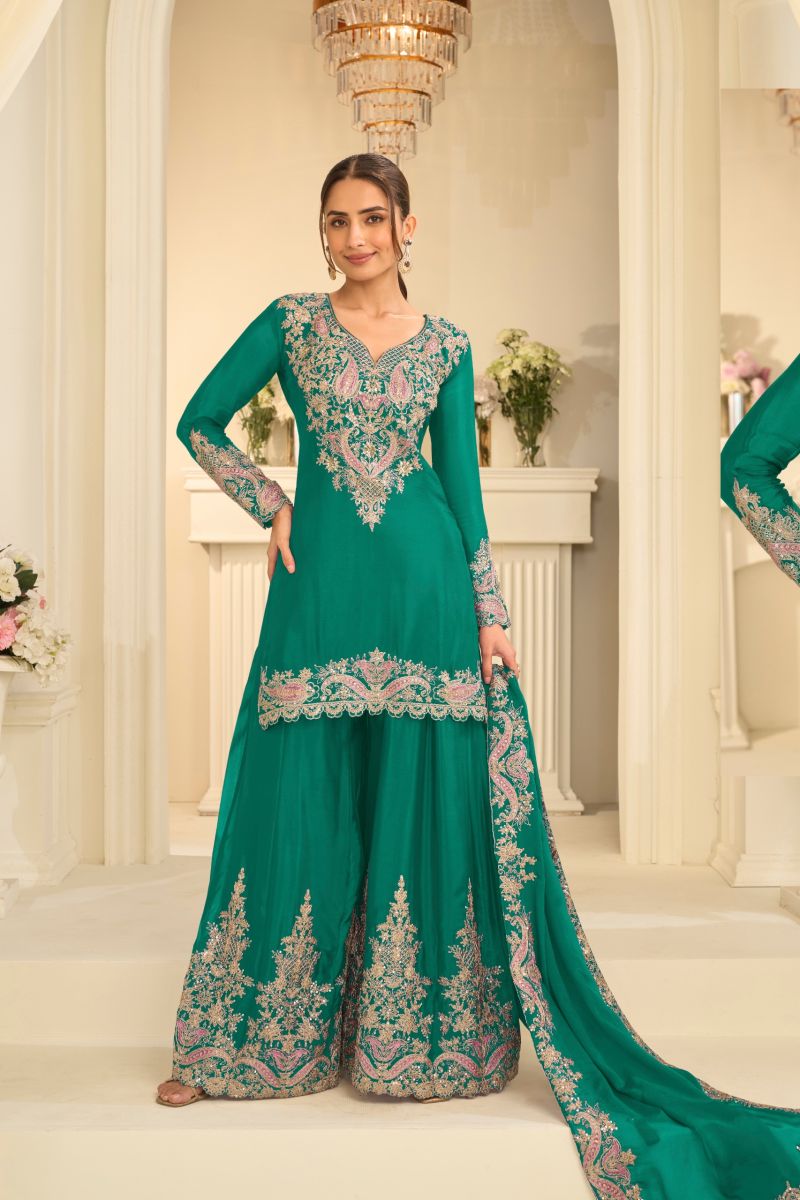 Gulkayra Velvora Real Chinon Embroidered Designer Salwar Kameez Collection