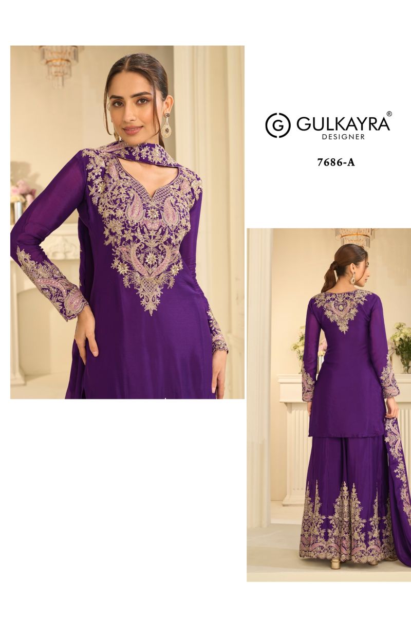 Gulkayra Velvora Real Chinon Embroidered Designer Salwar Kameez Collection — Wholesale Salwar Suits, Gulkayra wholesale from Surat — Photo 2