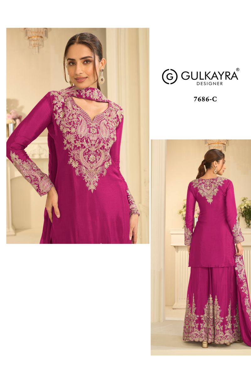 Gulkayra Velvora Real Chinon Embroidered Designer Salwar Kameez Collection — Wholesale Salwar Suits, Gulkayra wholesale from Surat — Photo 11