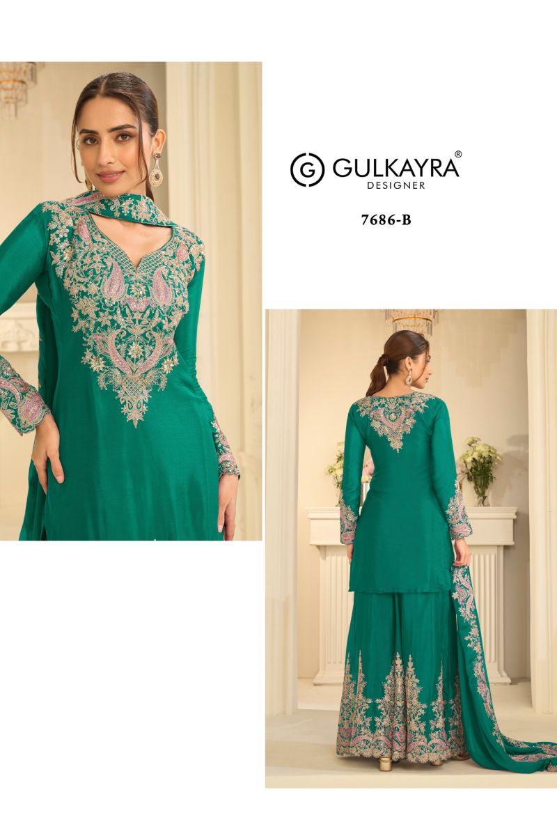 Gulkayra Velvora Real Chinon Embroidered Designer Salwar Kameez Collection — Wholesale Salwar Suits, Gulkayra wholesale from Surat — Photo 8