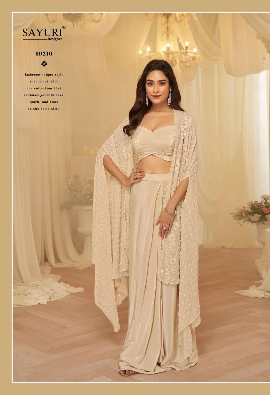Sayuri Designer Kanika | 3 Pcs Premium Real Georgette Stitched Designer Set — Wholesale Dress Material, Vardan Ethnic wholesale from Surat — Photo 2