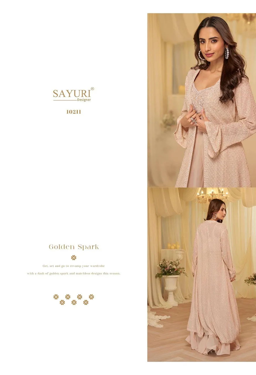 Sayuri Designer Kanika | 3 Pcs Premium Real Georgette Stitched Designer Set — Wholesale Dress Material, Vardan Ethnic wholesale from Surat — Photo 3
