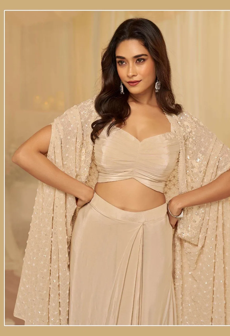 Sayuri Designer Kanika | 3 Pcs Premium Real Georgette Stitched Designer Set — Wholesale Dress Material, Vardan Ethnic wholesale from Surat — Photo 8