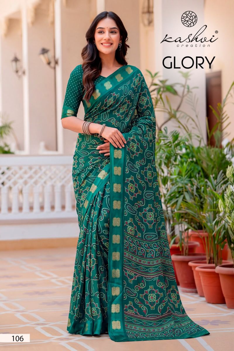 Kashvi Glory Vol 1 Georgette Printed Fancy Saree Collection