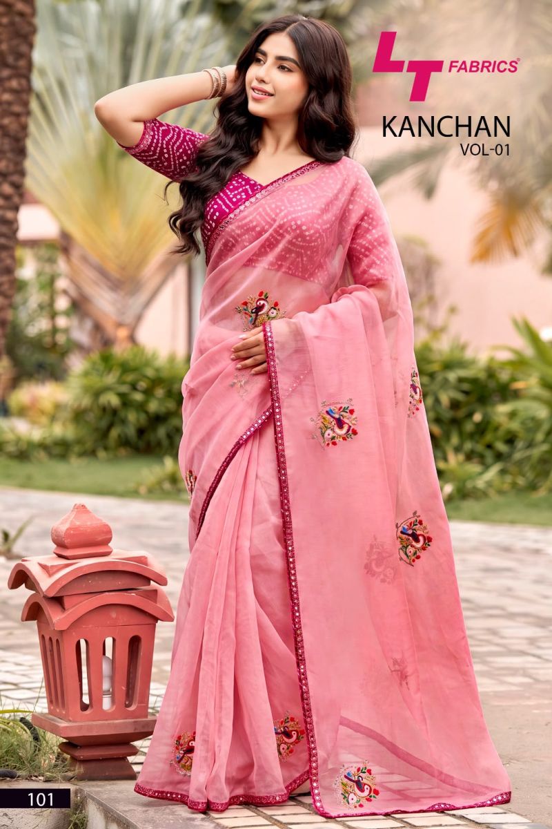 Kashvi Kanchan Vol 1 Linen Cotton Embroidery Work Saree Collection — Festival Sarees, Kashvi Creation wholesale from Surat — Photo 7