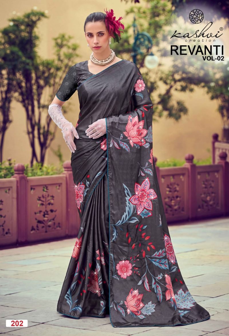 Kashvi Revanti Vol 2 Wholesale Tesla Digital Printed Saree Collection
