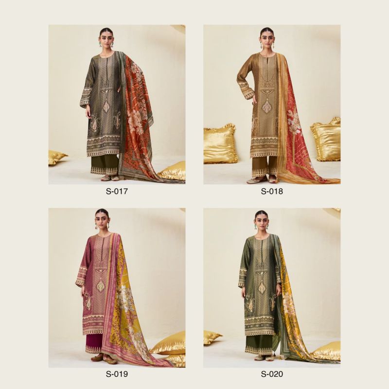 Kimora Sohni Ambi Zari Silk Digital Print Hand Work Salwar Kameez Collection — Wholesale Salwar Suits, Kimora wholesale from Surat — Photo 7