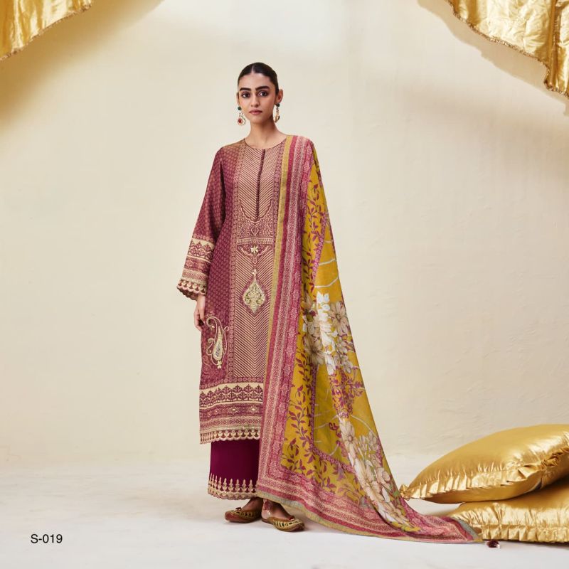 Kimora Sohni Ambi Zari Silk Digital Print Hand Work Salwar Kameez Collection — Wholesale Salwar Suits, Kimora wholesale from Surat — Photo 5