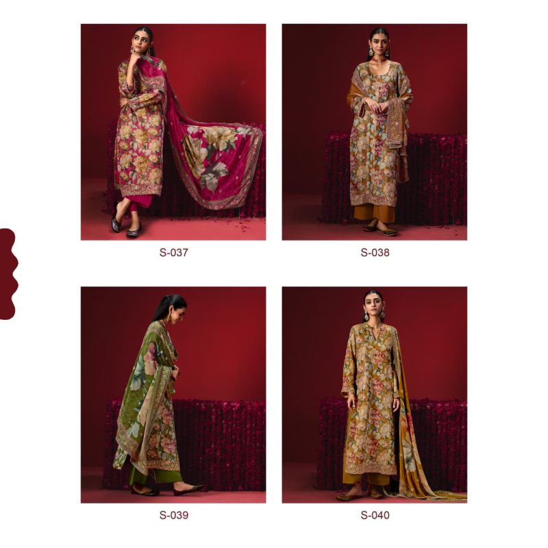 Kimora Sohni Gulaab Kanjivaram Weaving Digital Print Salwar Kameez Collection — Wholesale Salwar Suits, Kimora wholesale from Surat — view 5