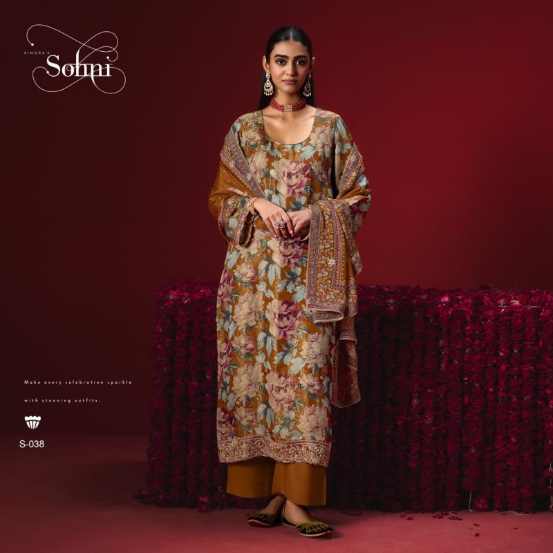Kimora Sohni Gulaab Kanjivaram Weaving Digital Print Salwar Kameez Collection