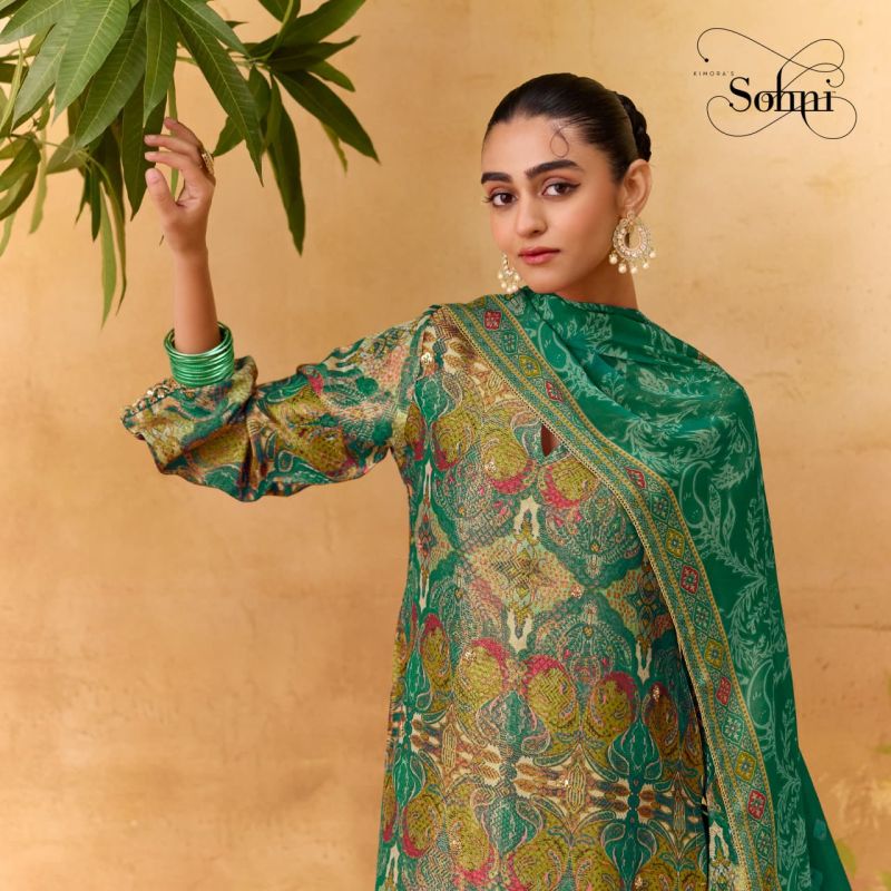Kimora Sohni Royal Kanjivaram Weaving Digital Print Salwar Kameez Catalog — Wholesale Salwar Suits, Kimora wholesale from Surat — Photo 3