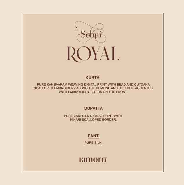 Kimora Sohni Royal Kanjivaram Weaving Digital Print Salwar Kameez Catalog — Wholesale Salwar Suits, Kimora wholesale from Surat — Photo 10