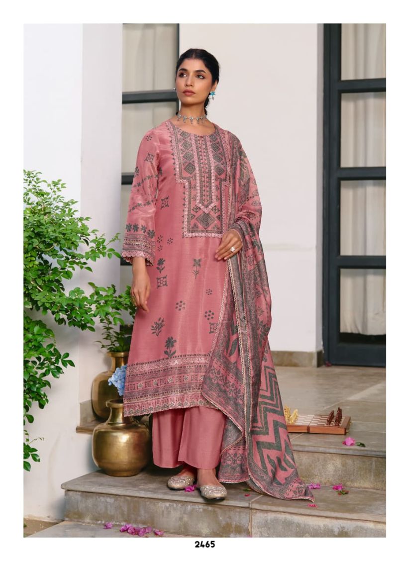 Kimora Verandah Muslin Shimmer Digital Print Embroidered Salwar Kameez Catalog — Wholesale Salwar Suits, Kimora wholesale from Surat — Photo 5