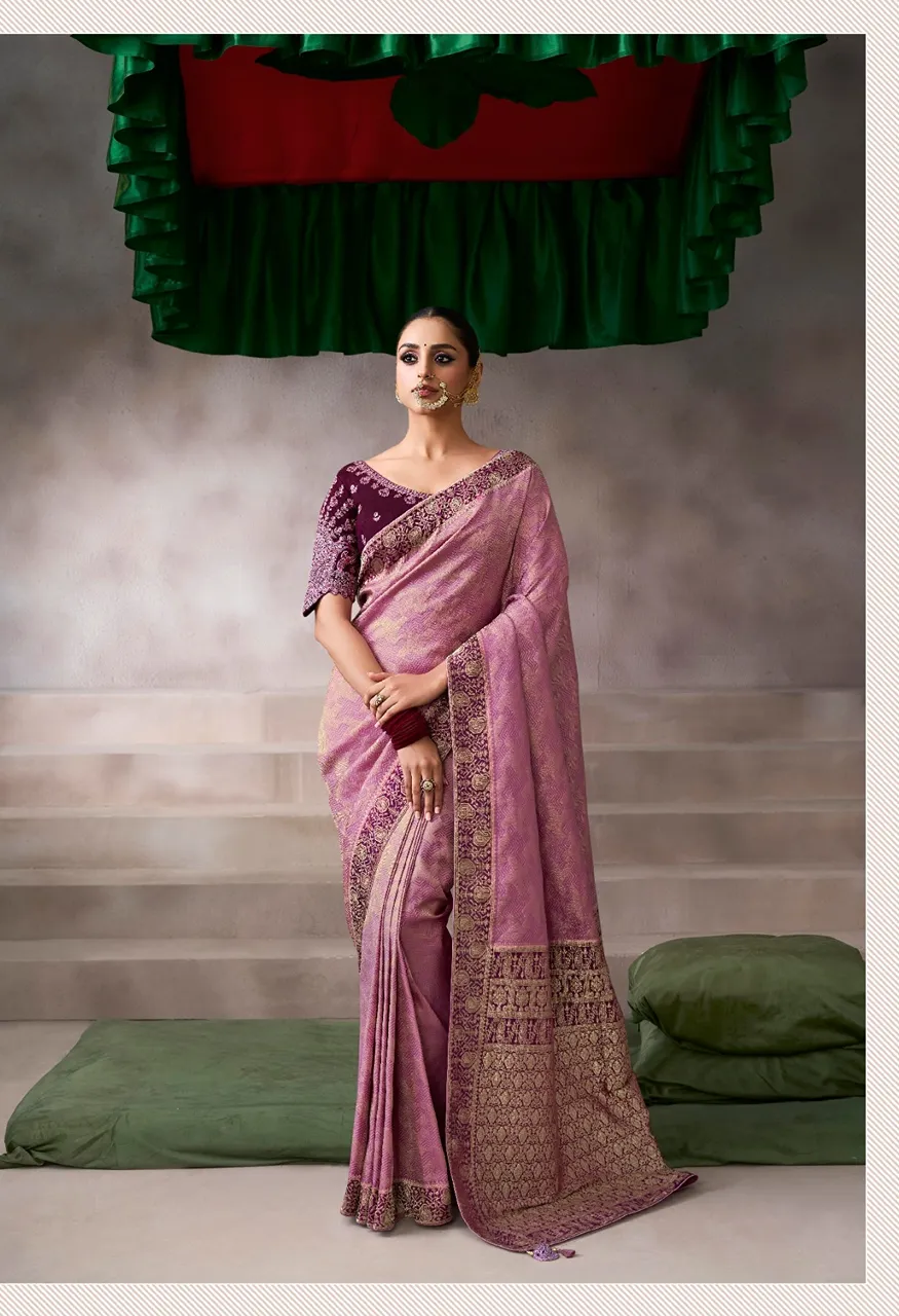 Kira Kamla Silk Premium Pure Crepe Designer Party Saree Collection — Saree, kira wholesale from Surat — Photo 7