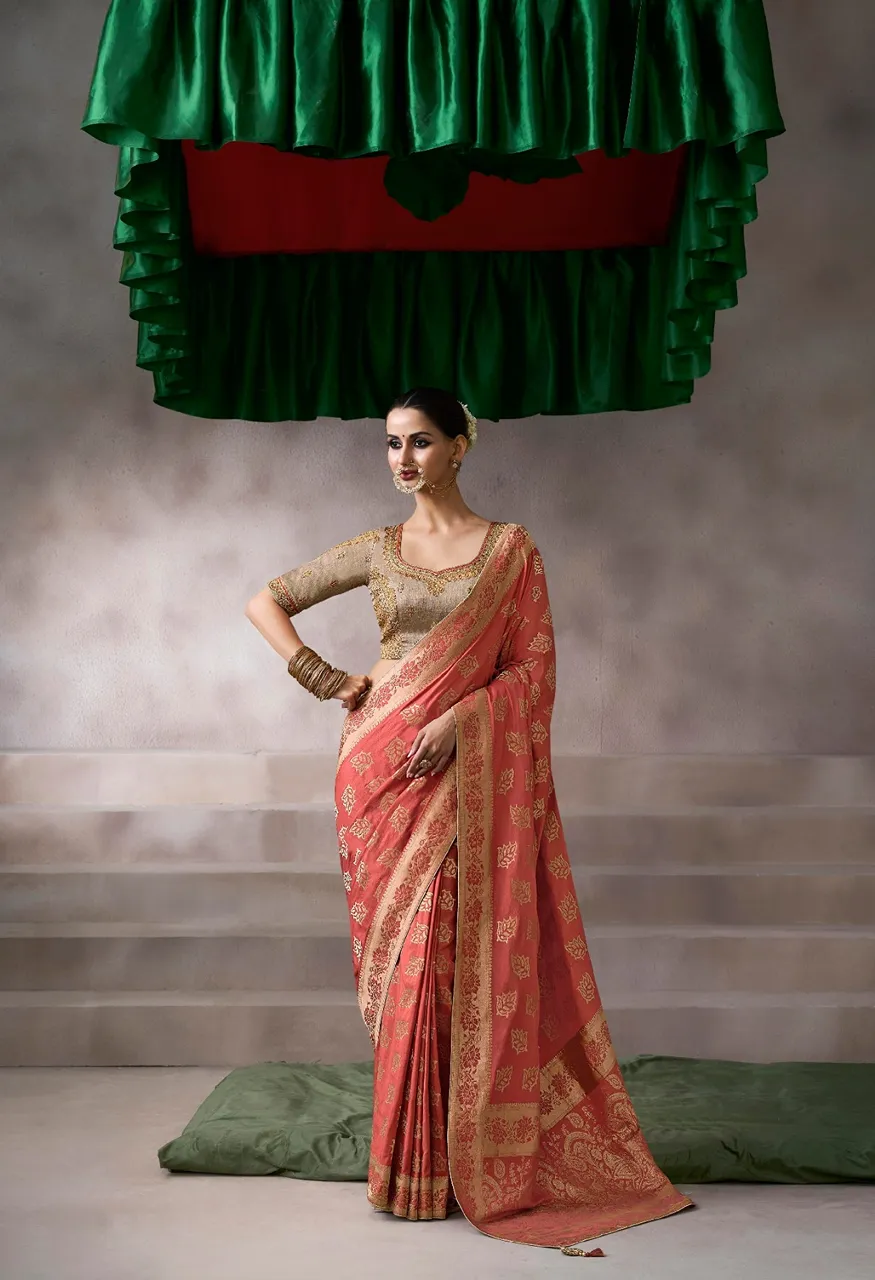 Kira Kamla Silk Premium Pure Crepe Designer Party Saree Collection — Saree, kira wholesale from Surat — Photo 4