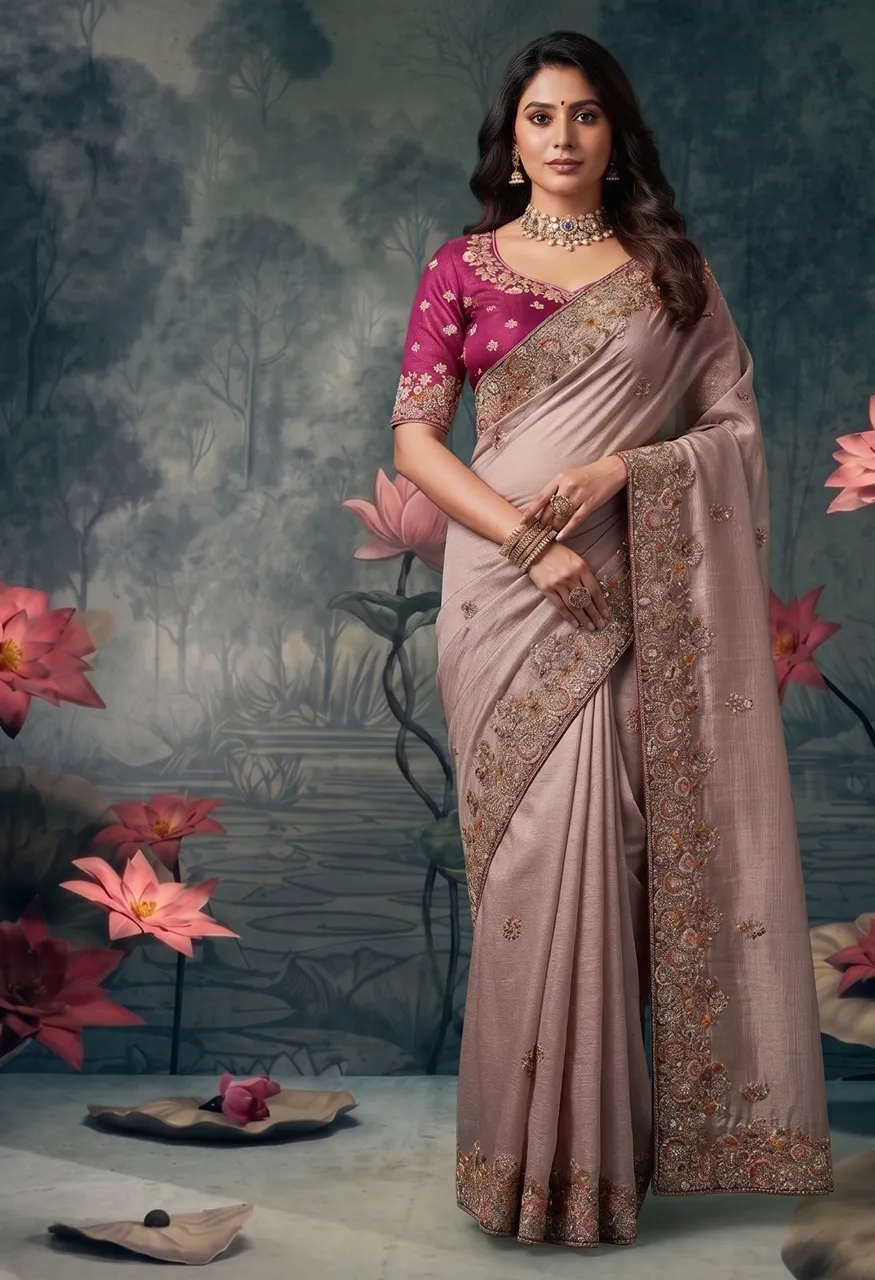 Mahotsav Nimaya Avantika Vol 01 Designer Unstitched Saree Catalog — Saree, Mahotsav wholesale from Surat — Photo 10