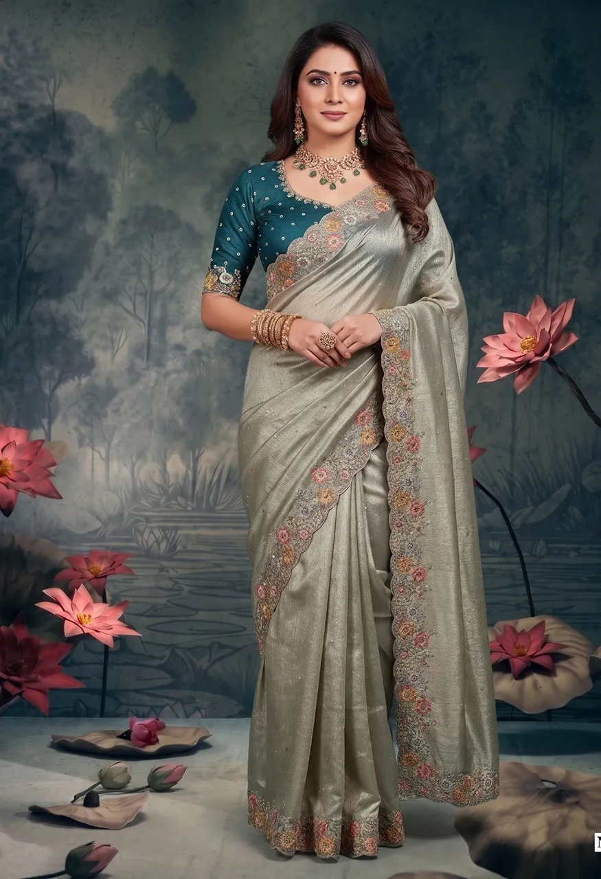 Mahotsav Nimaya Avantika Vol 01 Designer Unstitched Saree Catalog — Saree, Mahotsav wholesale from Surat — Photo 6