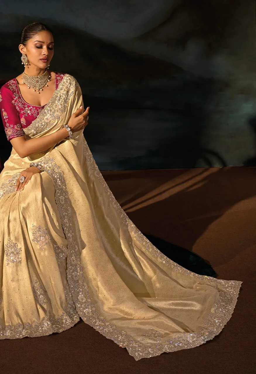 M.N 8600 Series Royal Heritage Designer Weddin Saree Collection — Wholesale Sarees, MN Saree wholesale from Surat — Photo 15