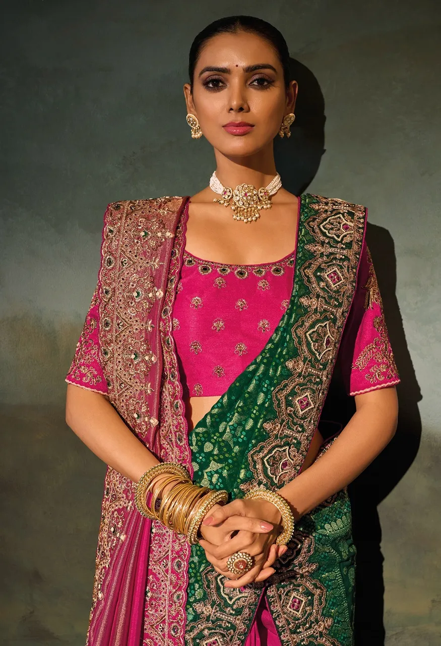 M.N 8600 Series Royal Heritage Designer Weddin Saree Collection