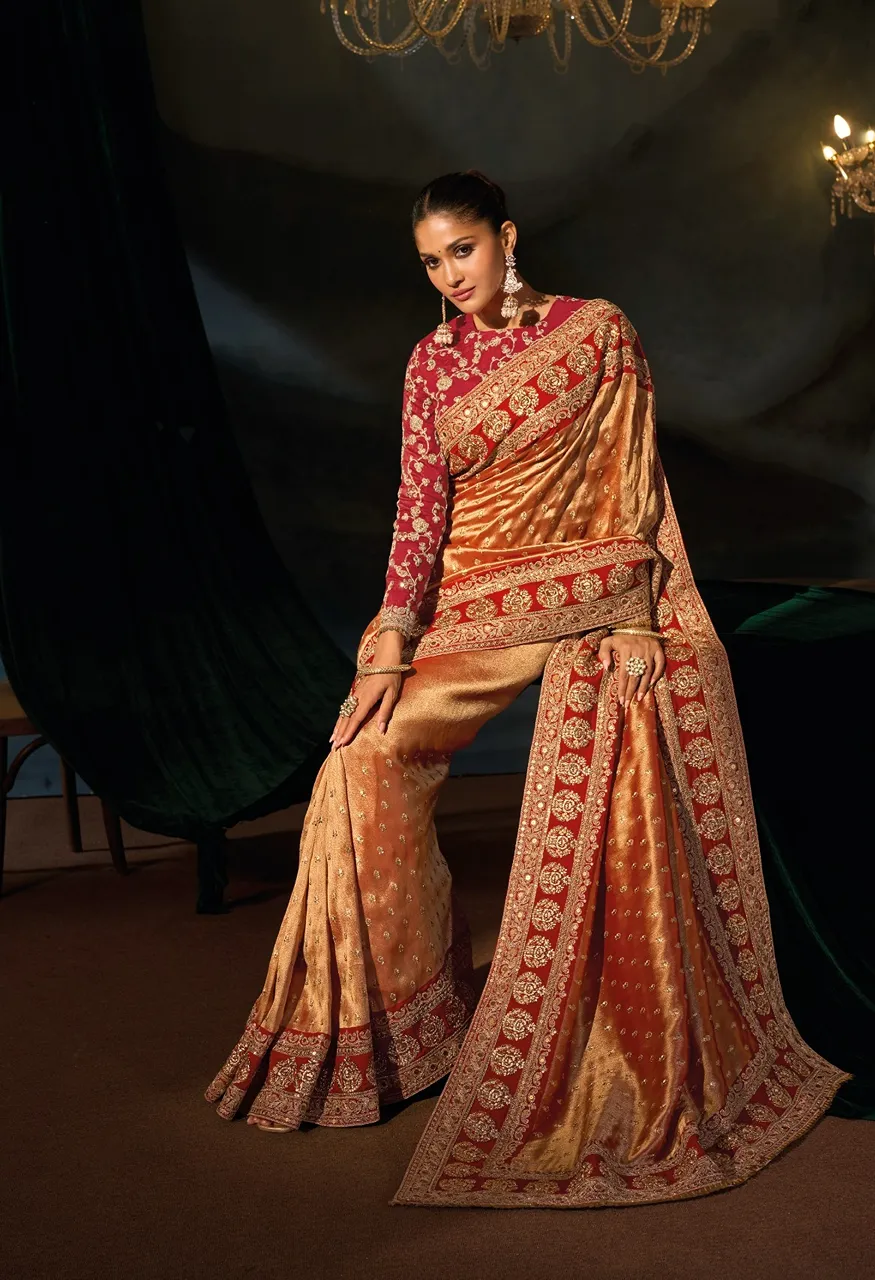 M.N 8600 Series Royal Heritage Designer Weddin Saree Collection — Wholesale Sarees, MN Saree wholesale from Surat — Photo 35