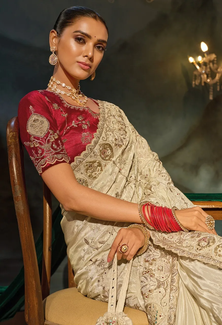 M.N 8600 Series Royal Heritage Designer Weddin Saree Collection — Wholesale Sarees, MN Saree wholesale from Surat — Photo 33