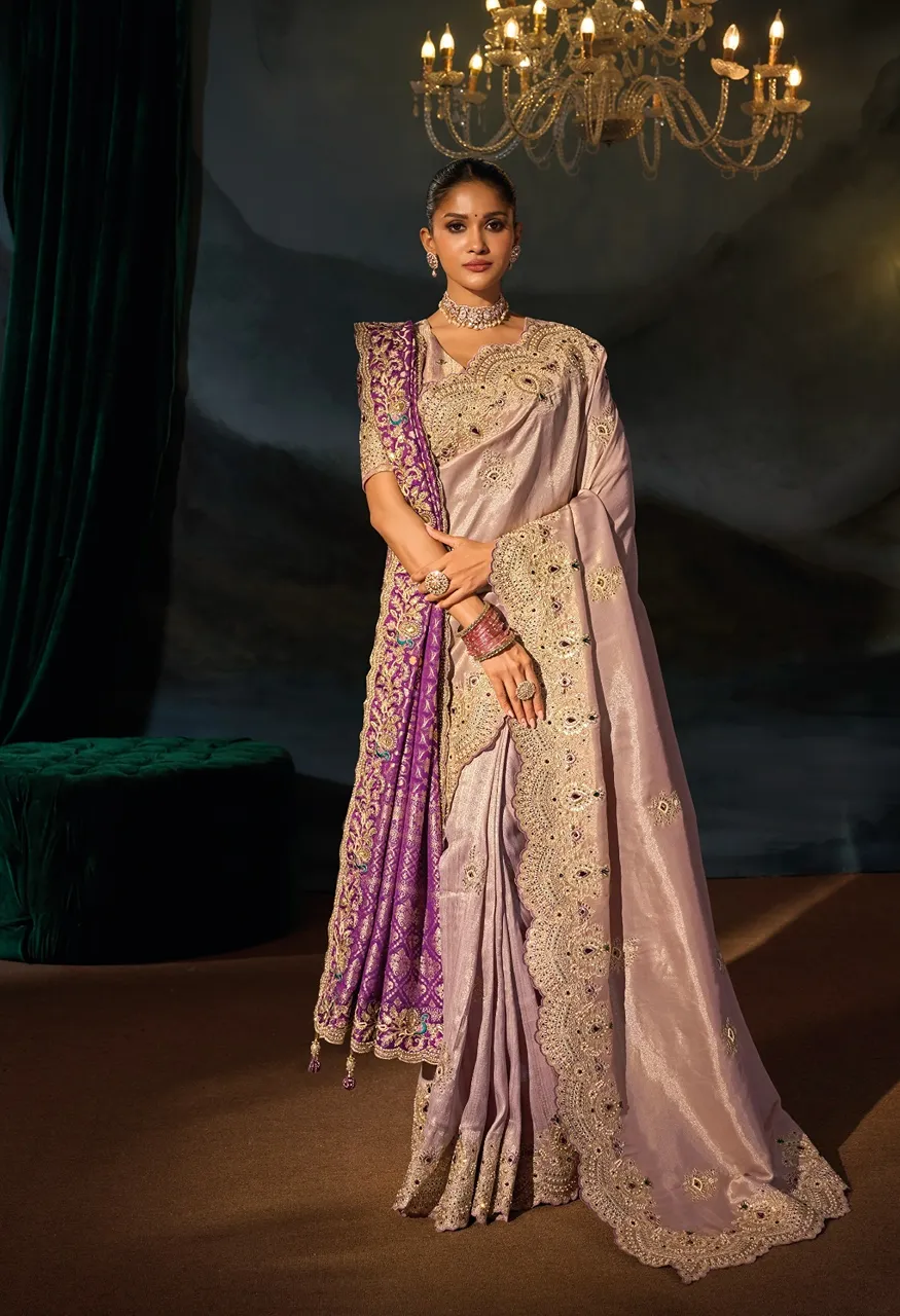 M.N 8600 Series Royal Heritage Designer Weddin Saree Collection — Wholesale Sarees, MN Saree wholesale from Surat — Photo 30