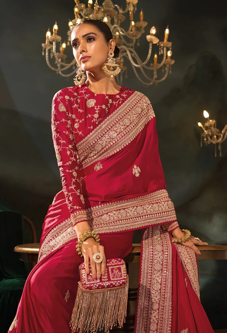 M.N 8600 Series Royal Heritage Designer Weddin Saree Collection — Wholesale Sarees, MN Saree wholesale from Surat — Photo 18