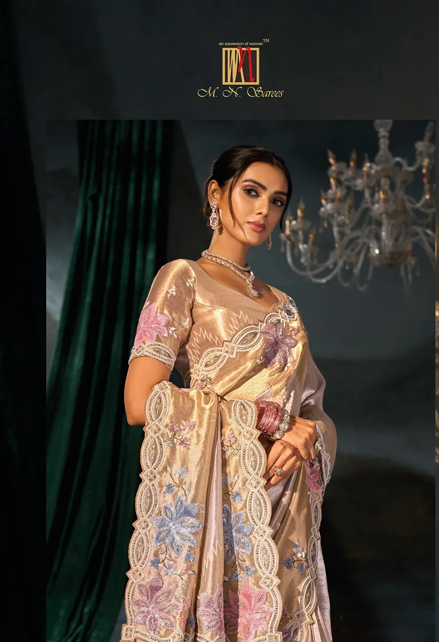 M.N 8600 Series Royal Heritage Designer Weddin Saree Collection — Wholesale Sarees, MN Saree wholesale from Surat — Photo 23