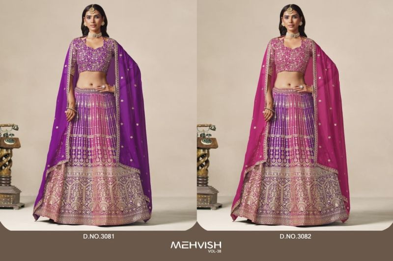 Mehvish Vol 38 Faux Georgette Designer Lehenga Choli Catalog — Lehenga, Dani Ceration wholesale from Surat — Photo 6