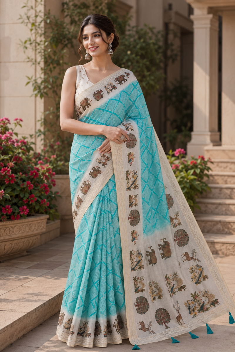 Mv Vis 51 Kanjivaram Silk Printed Saree Collection