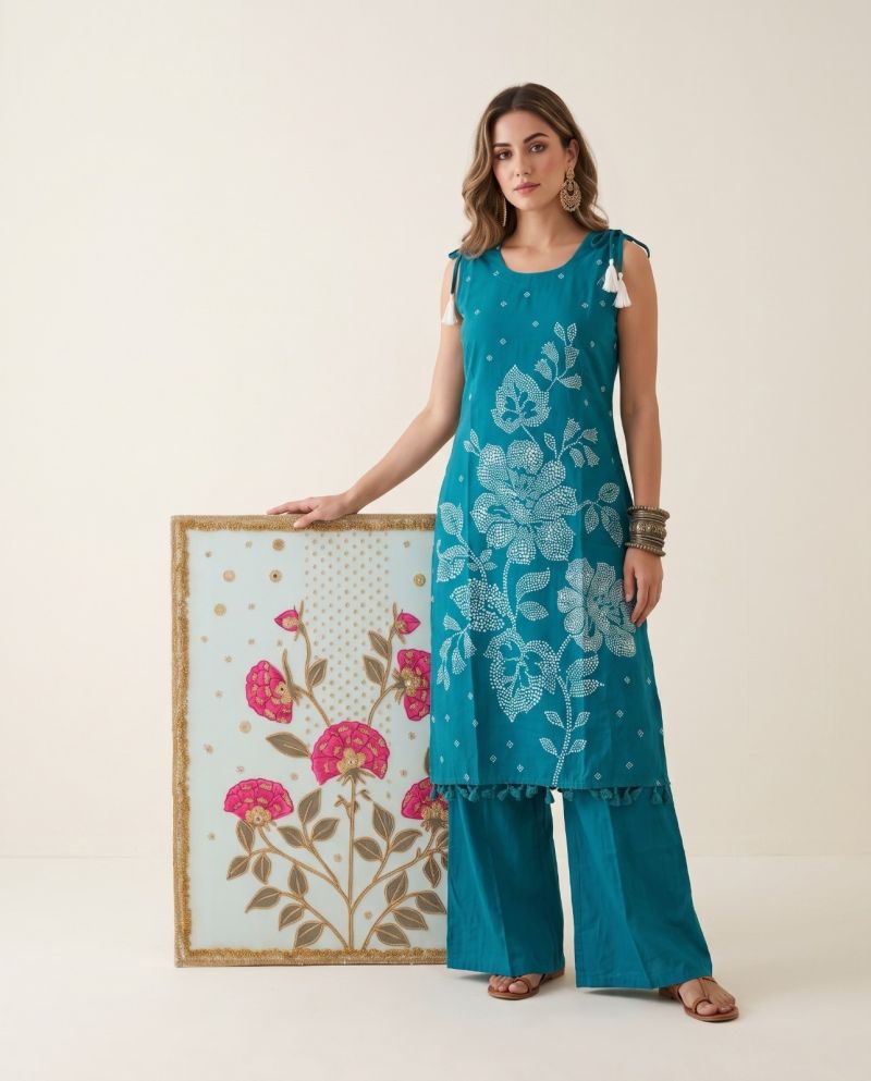 Naisha K 1326 Vatican Printed Fancy Kurti With Bottom Catalog — Wholesale Kurtis, Vardan Ethnic wholesale from Surat — view 7