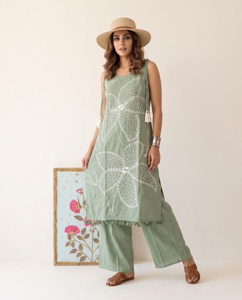 Naisha K 1326 Vatican Printed Fancy Kurti With Bottom Catalog — Wholesale Kurtis, Vardan Ethnic wholesale from Surat — view 11