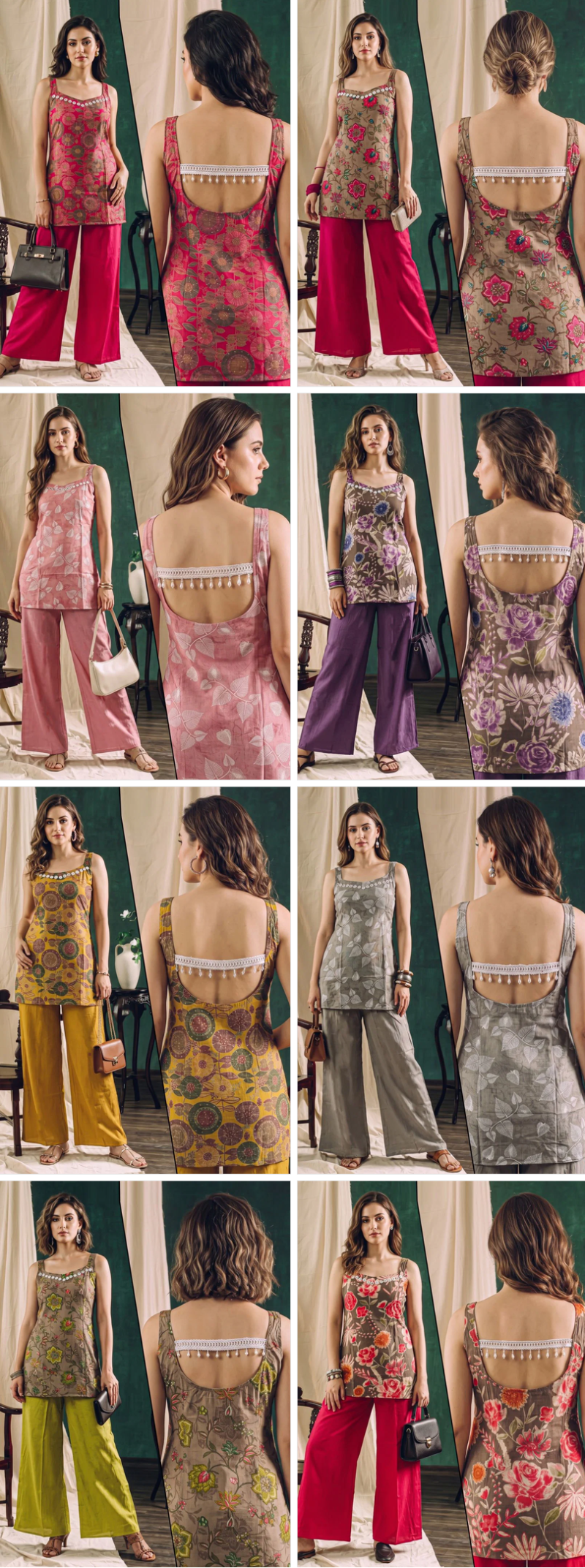 Naisha K 1353 Vatican Discharge Printed Fancy Co Ord Set — Wholesale Kurtis, Vardan Ethnic wholesale from Surat — Photo 3