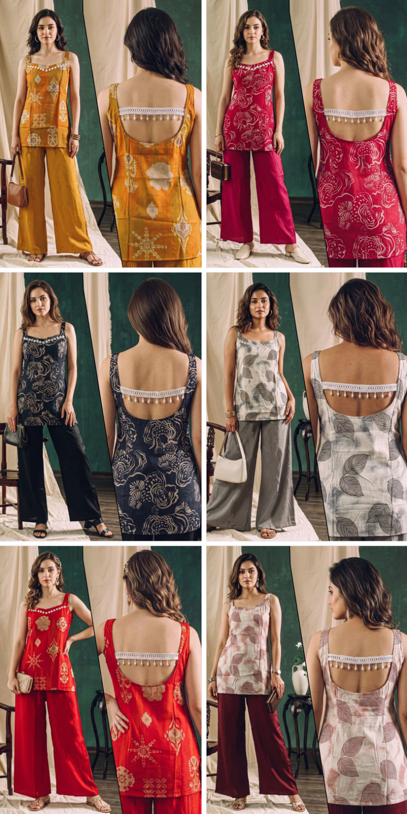 Naisha K 1353 Vatican Discharge Printed Fancy Co Ord Set — Wholesale Kurtis, Vardan Ethnic wholesale from Surat — Photo 17