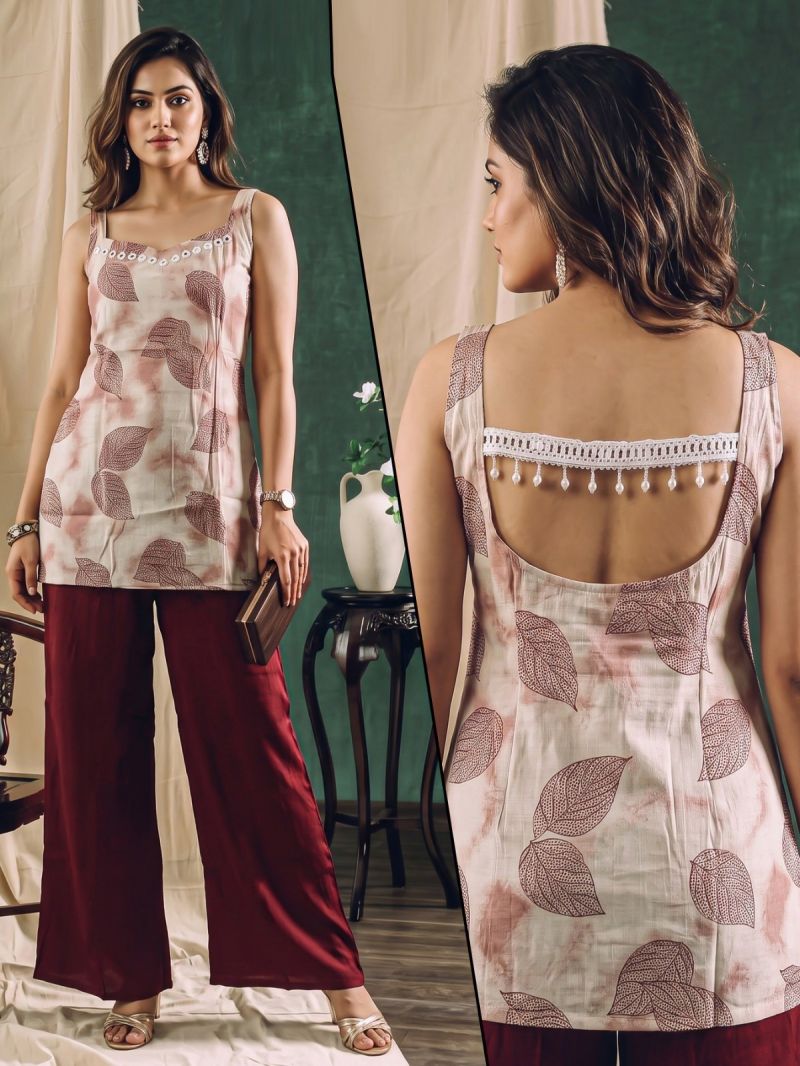 Naisha K 1353 Vatican Discharge Printed Fancy Co Ord Set — Wholesale Kurtis, Vardan Ethnic wholesale from Surat — Photo 13