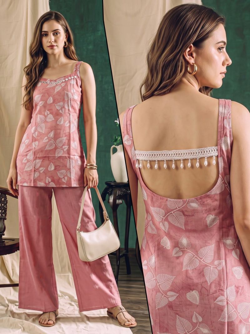 Naisha K 1353 Vatican Discharge Printed Fancy Co Ord Set — Wholesale Kurtis, Vardan Ethnic wholesale from Surat — Photo 10