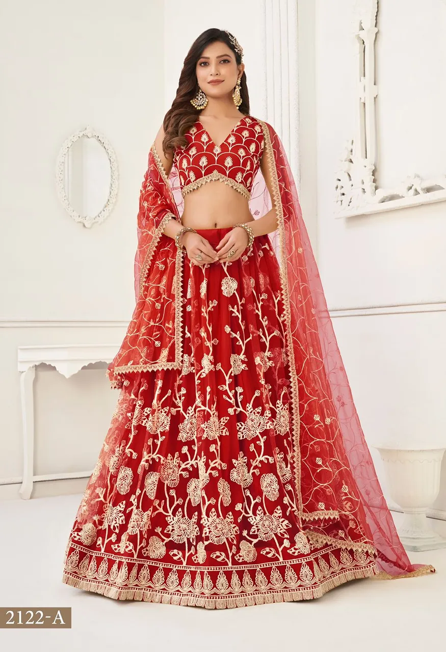 Narayani Fashion Kelaya Vol 05 2122 to 2122D Designer Lehenga Choli with Dupatta Set — Wholesale Lehenga, Vardan Ethnic wholesale from Surat — Photo 3