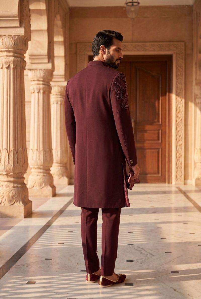 Outluk Wedding 56 Man Wear Lachaka Hand Work Designer Jodhpuri Suit Collection — Men's Wear, Outluk wholesale from Surat — Photo 20