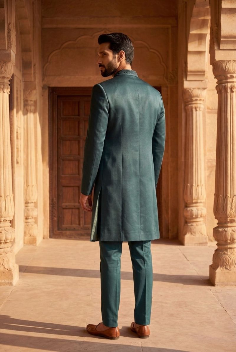 Outluk Wedding 56 Man Wear Lachaka Hand Work Designer Jodhpuri Suit Collection — Men's Wear, Outluk wholesale from Surat — Photo 16