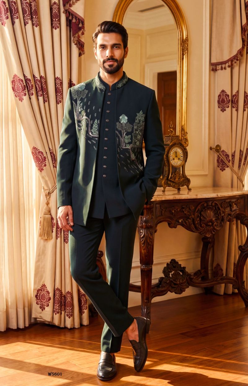 Outluk Wedding 56 Man Wear Lachaka Hand Work Designer Jodhpuri Suit Collection