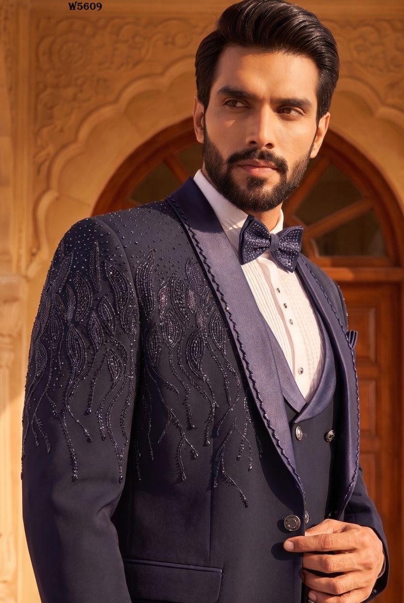 Outluk Wedding 56 Man Wear Lachaka Hand Work Designer Jodhpuri Suit Collection — Men's Wear, Outluk wholesale from Surat — Photo 13
