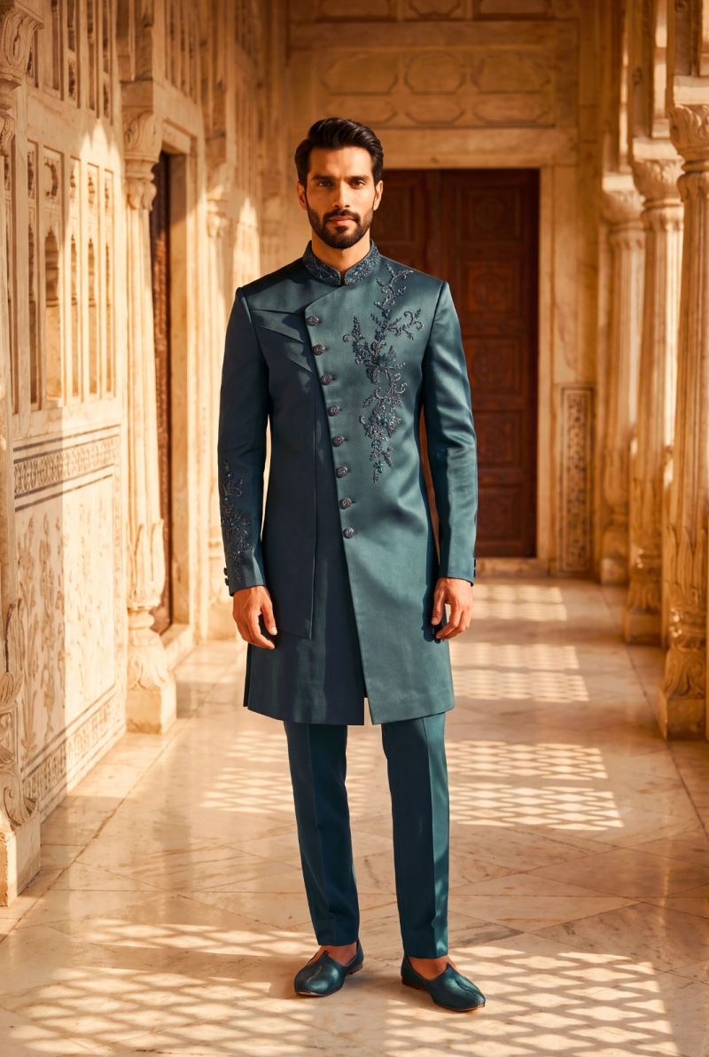 Outluk Wedding 56 Man Wear Lachaka Hand Work Designer Jodhpuri Suit Collection — Men's Wear, Outluk wholesale from Surat — Photo 26