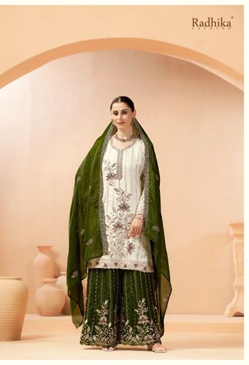 Radhika Sumyra Amira Fendy Embroidered Dress Material Collection — Wholesale Salwar Suits, Radhika wholesale from Surat — view 4