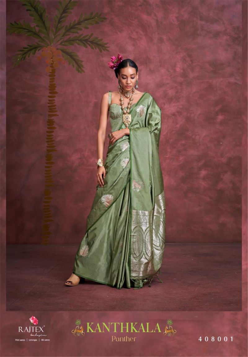 Rajtex Kanthkala Panther Nx Satin Handloom Weaving Saree Catalog — Wholesale Sarees, rajtex wholesale from Surat — Photo 2