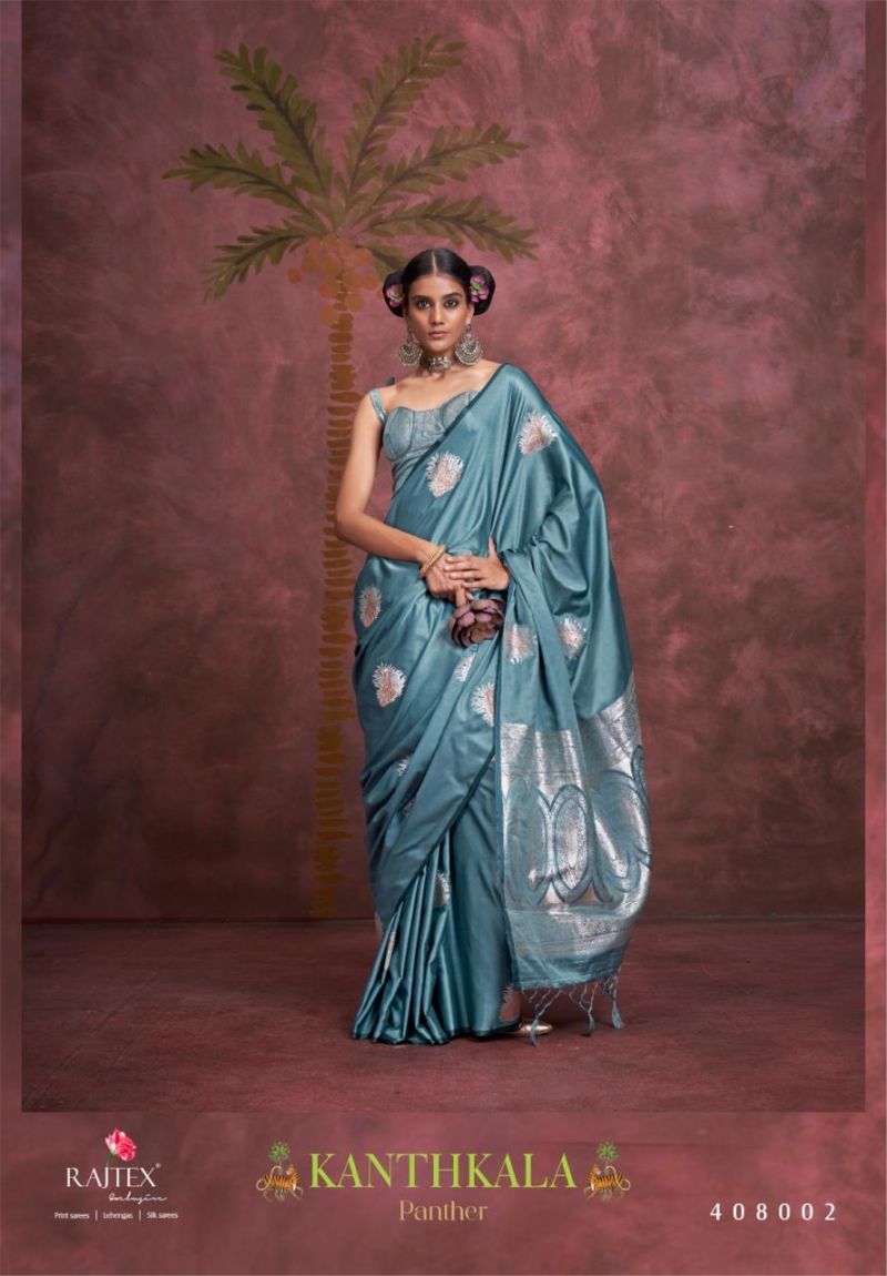 Rajtex Kanthkala Panther Nx Satin Handloom Weaving Saree Catalog
