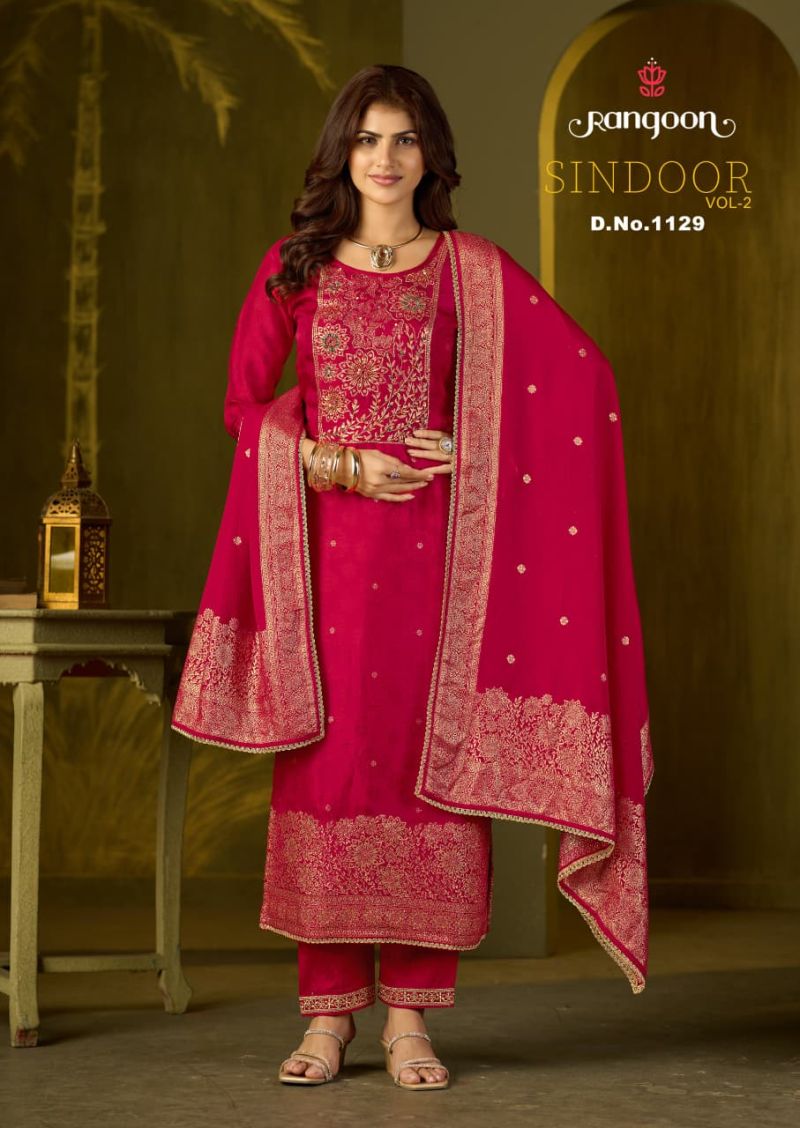 Rangoon Sindoor Vol 2 Readymade Dola Russian Khatli Work Salwar Kameez