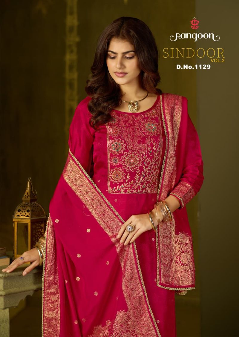 Rangoon Sindoor Vol 2 Readymade Dola Russian Khatli Work Salwar Kameez — Wholesale Salwar Suits, Kessi wholesale from Surat — view 6