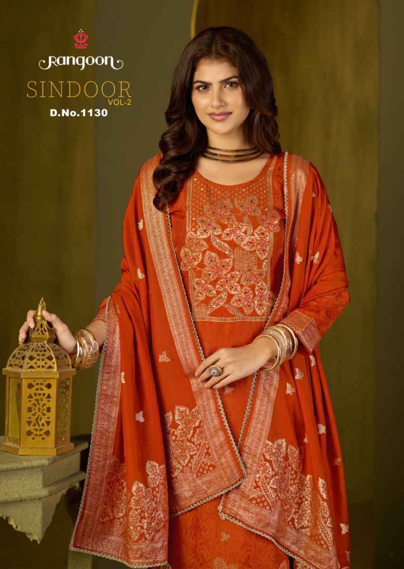 Rangoon Sindoor Vol 2 Readymade Dola Russian Khatli Work Salwar Kameez — Wholesale Salwar Suits, Kessi wholesale from Surat — view 5